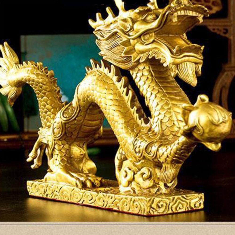 Art Dragon Zodiac Statue Desktop Decor Animals Sculpture Micro Landscape Dragon Ornaments Home