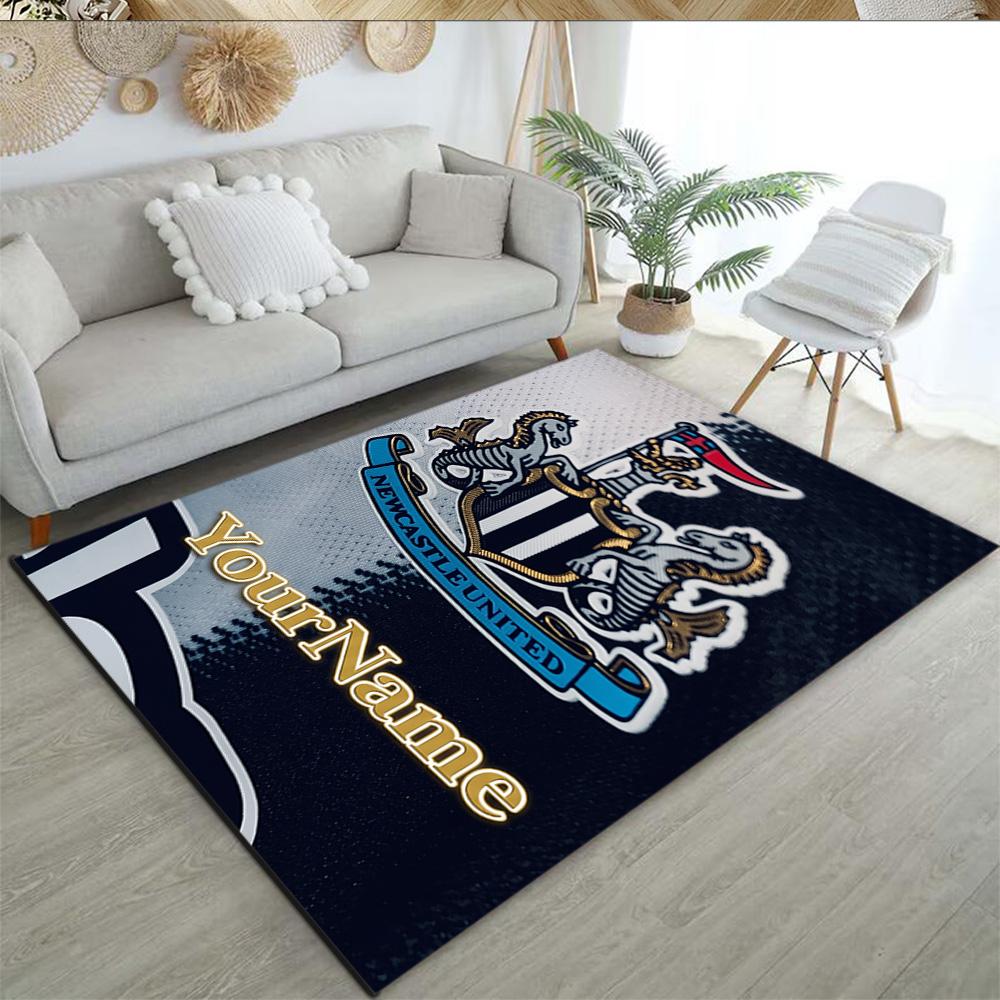 Newcastle 3 Customized Name Floor Rug Office Rug Suitable for Living Rooms Entryway Dormitory Study Room Antislip Carpet Decorate Offices