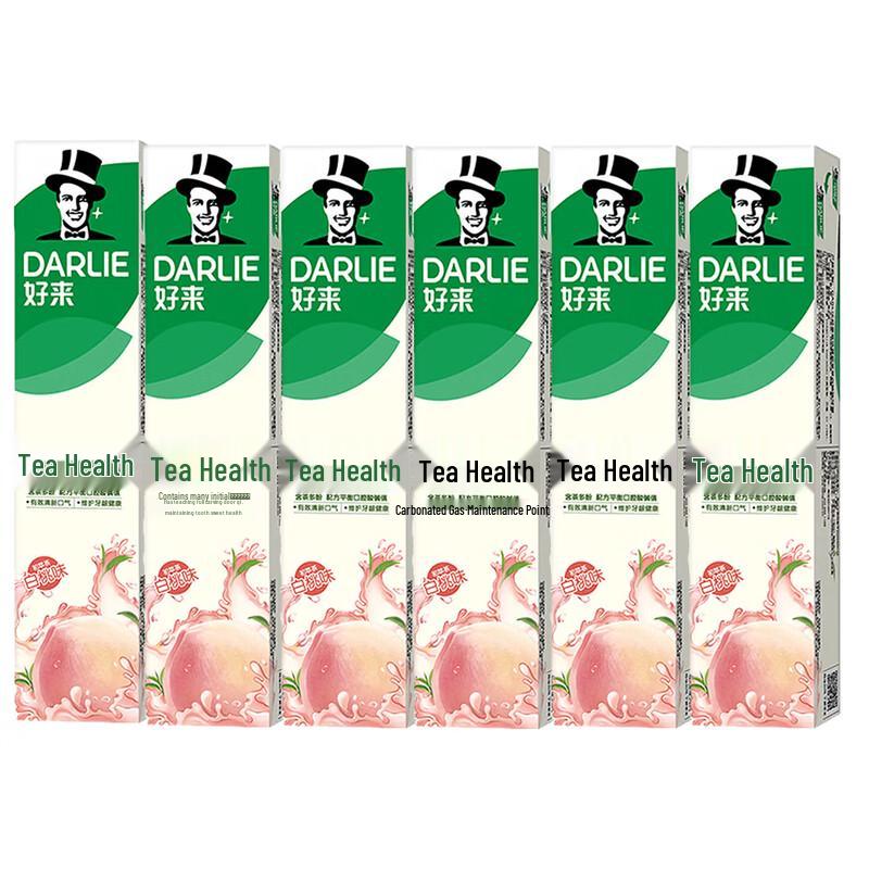 Darlie Tea Clean Peach Tea Flavor Toothpaste 6-Pack