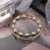 Fashion Punk Curb Cuban Chain Bracelets Set Boho Thick Gold Color Charm Bracelets Bangles For Women Gifts  Trendy Jewelry