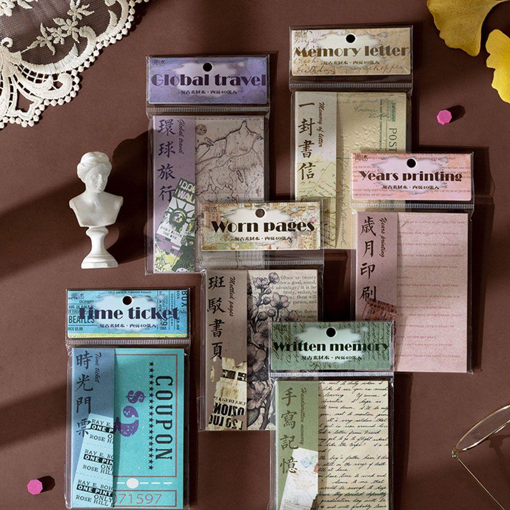 

Ведение журнала Ретро бумажные наклейки Скрапбукинг Декоративные стикеры Прошлые серии интенсивности