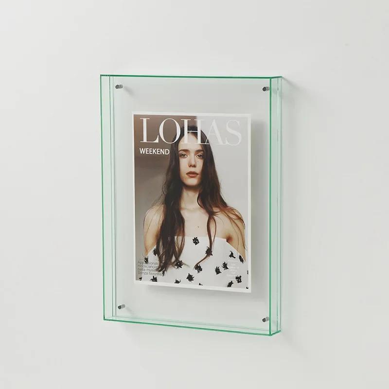 Transparent Acrylic Photo Frame DIY Poster Painting Hall Bedroom Wall Decoration Ins Style Table Picture Frame