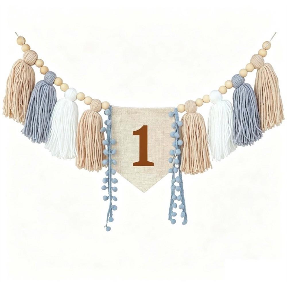 Wall Mounted Birthday Banner First Birthday Photo Props New Party Decorations Baby Shower