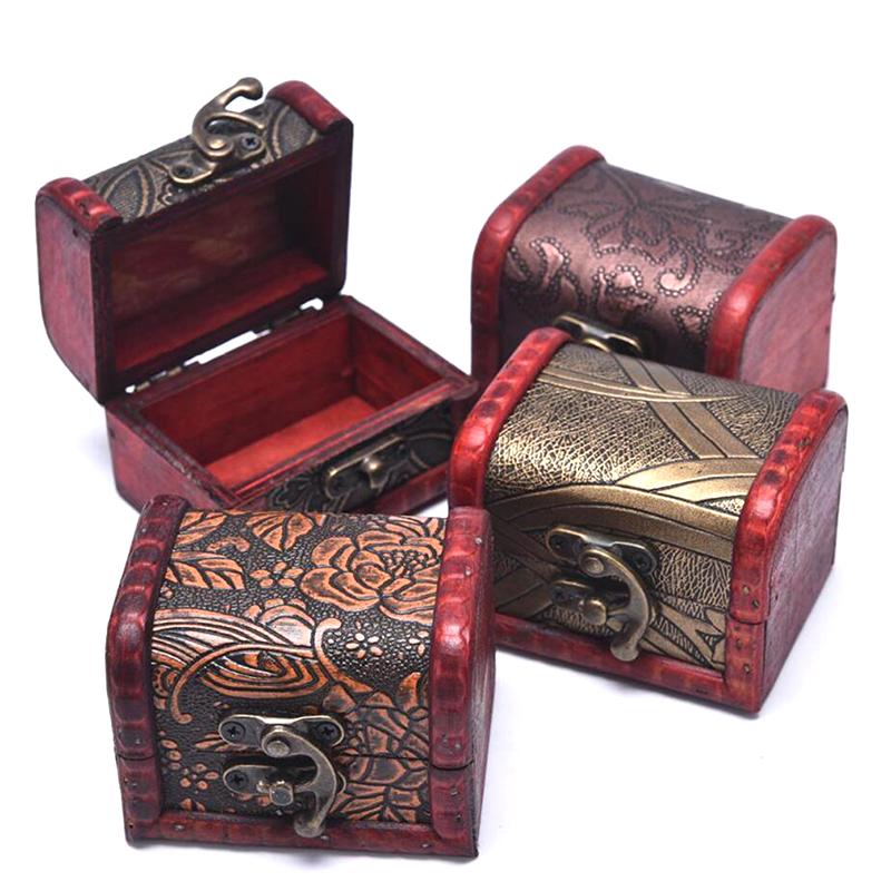 Buy Antique Mini Wood Treasure Chest Storage Box Jewelry Organizer Box Gift Box At Affordable Prices Free Shipping Real Reviews With Photos Joom