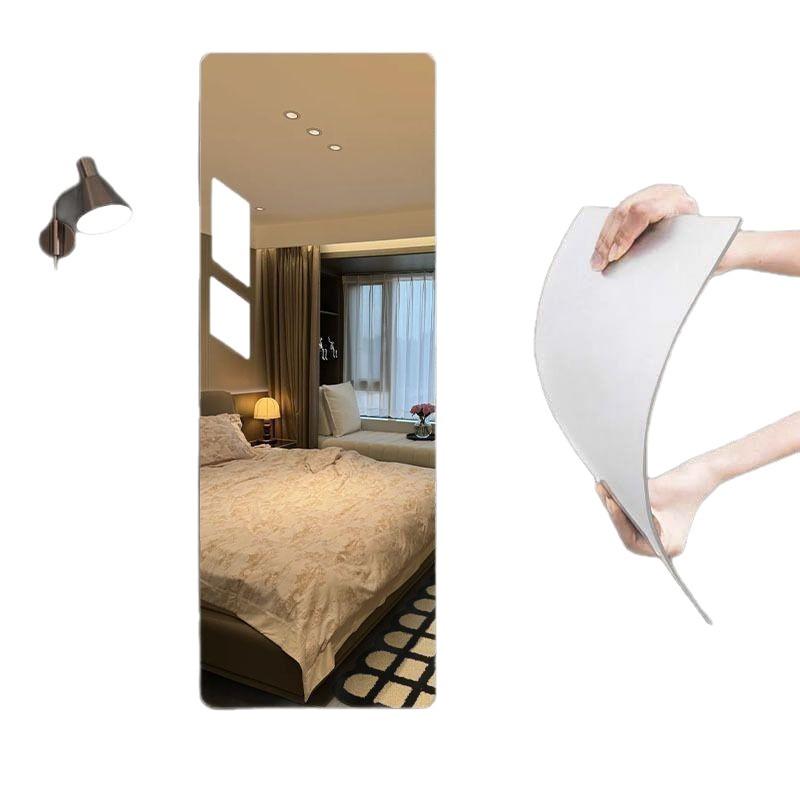 Acrylic Soft Full-Length Dressing Mirror, Cuttable, Self-Adhesive, Wall-Mounted for Dormitory or Wardrobe