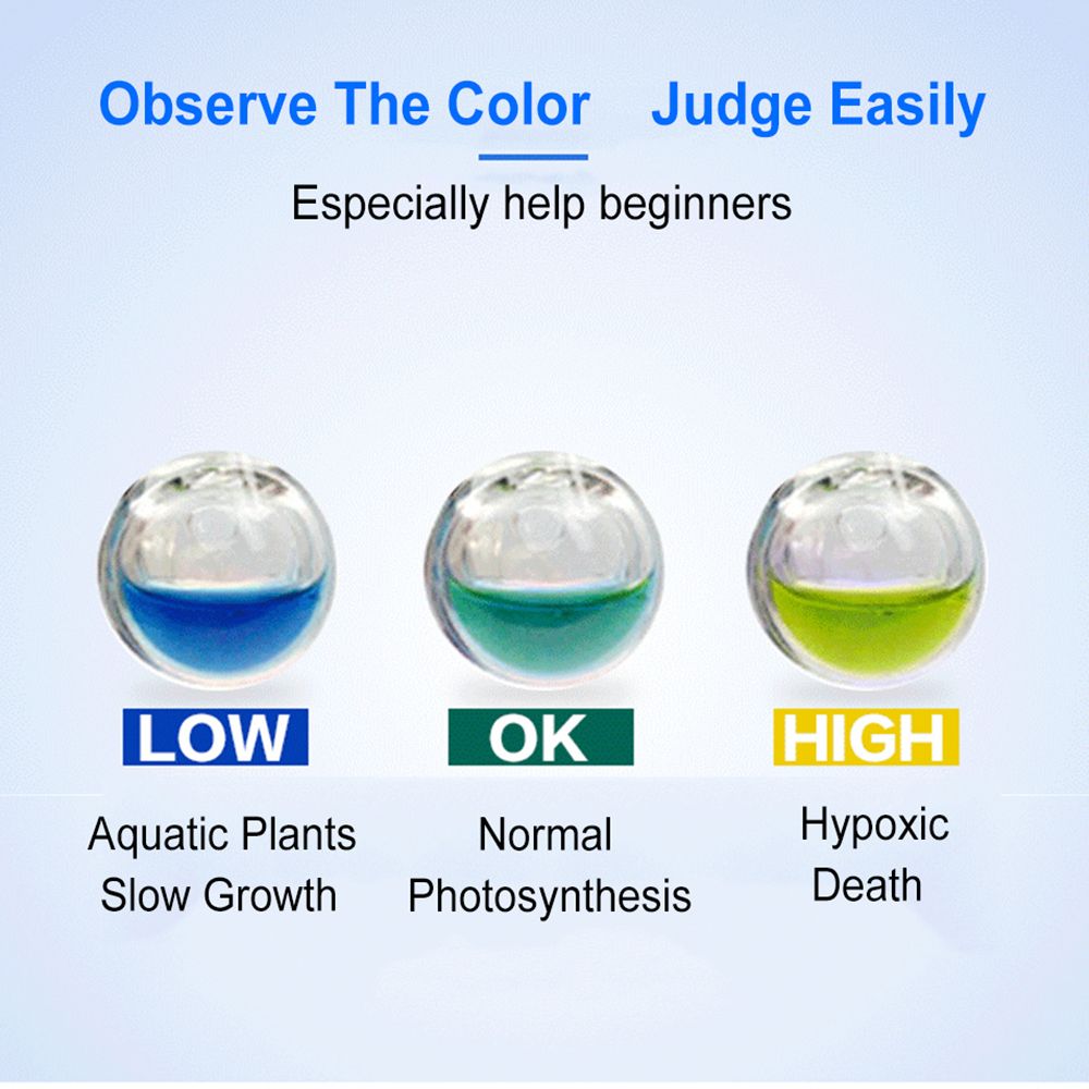 Accessories Tester Monitor Fish Tank CO2 Monitor CO2 Diffuser Indicator Monitor Glass Drop Checker