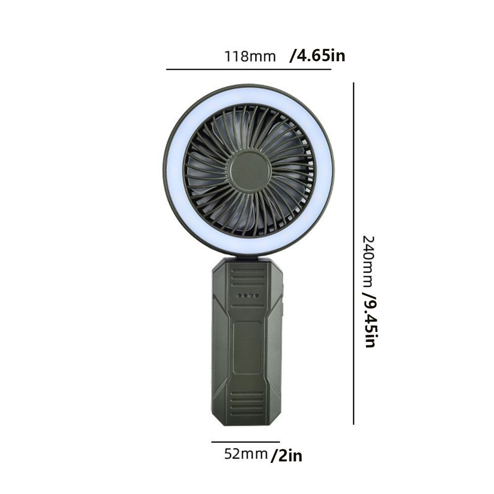 USB Rechargeable Handheld Electric Fan Low Noise Foldable Fan Portable Camping Clip  Fan  Office