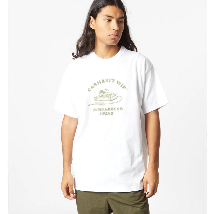 Carhartt WIP SS23 Underground Sound T-Shirt Men T-Shirt White I032423-02-XX