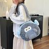 Removable Strap Capybara Plush Shoulder Bag Penguin Cartoon Capybara Bag  Unisex