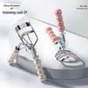 Micro-Transparent Bead Crown Handle Eyelash Curler with Wide-Angle Curling Clips