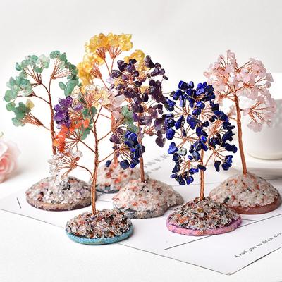 1ks přírodní ametystový strom života skalní minerál Vzorek Achát Reiki léčení Domácí dekorace Ozdoby Vánoční stromeček Dárky pro kutily