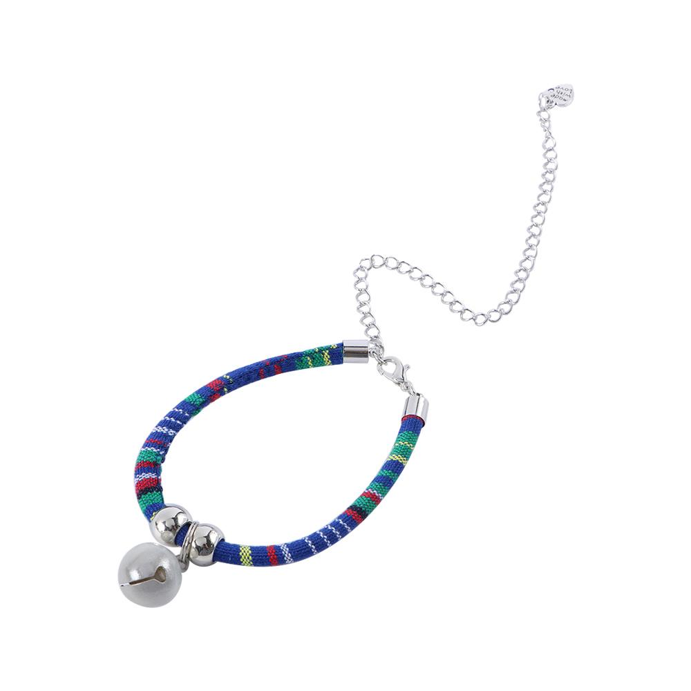 Fashion Pet Bell Collar Necklace Nylon Fabric Kitten Accessory Cats Collar With Extension Chain Cats Puppy Decoration Product