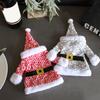 Christmas Decorations, New Clothes And Hats, Wine Bottle Covers, Knitted Three Dimensional Red Wine Covers, Dining Table Wine Bags