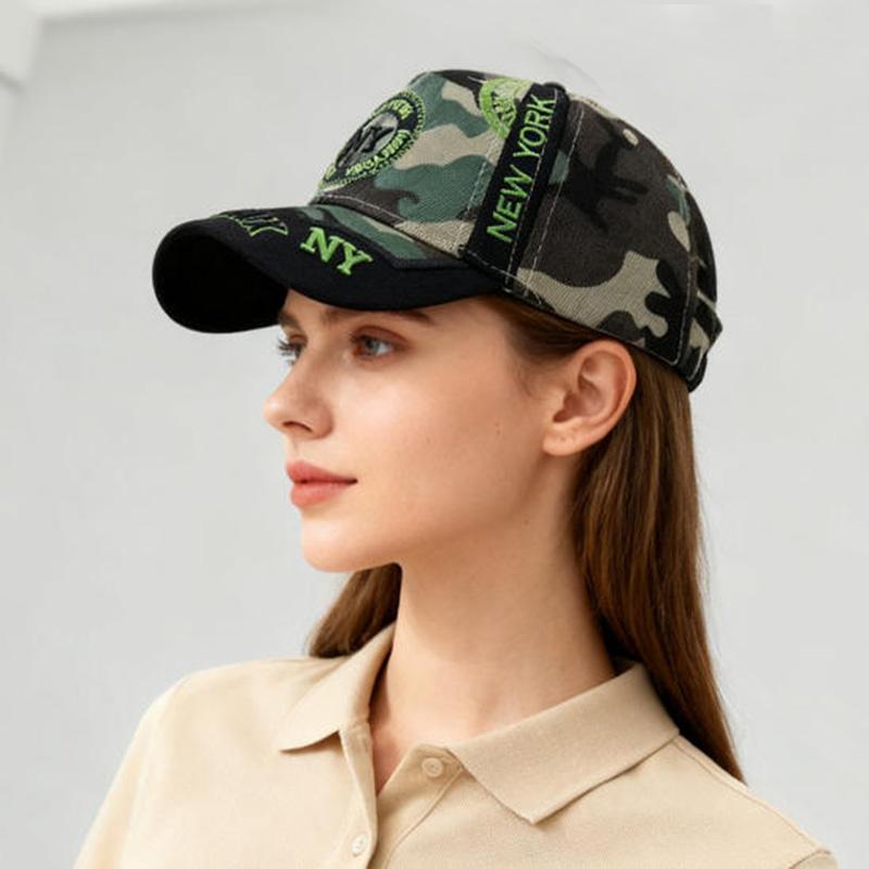 3D Embroidered Letter Washed Cotton Baseball Cap for Men and Women, Sunshade Sunscreen Hat, Sports Running Cap