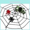 Levendige Kleurrijke Spinnen Halloween Decoratie Voor Betrokken Binnen- En Buiten Spookhuis Sfeer