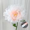 3D Big Simulation Flower Hollow Large Artificial Flowers Hanging Gauze Peony Photography Props Festival Decoration