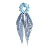 Long Style Hair Rope High Elastic Handmade Pleated Long Bowknot Ribbon Hair Tie Adjustable Hair Accessories