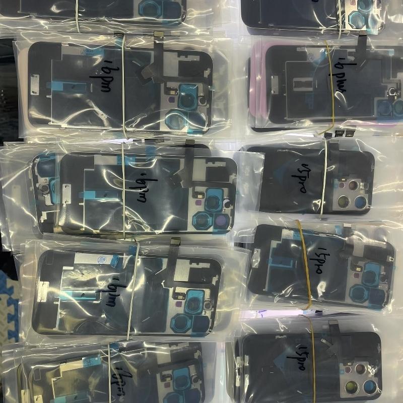 Для iPhone 15 Pro Max 15Plus 15Pro Замена заднего стекла Задняя крышка корпуса с беспроводным шлейфом Металлическая пластина Часть