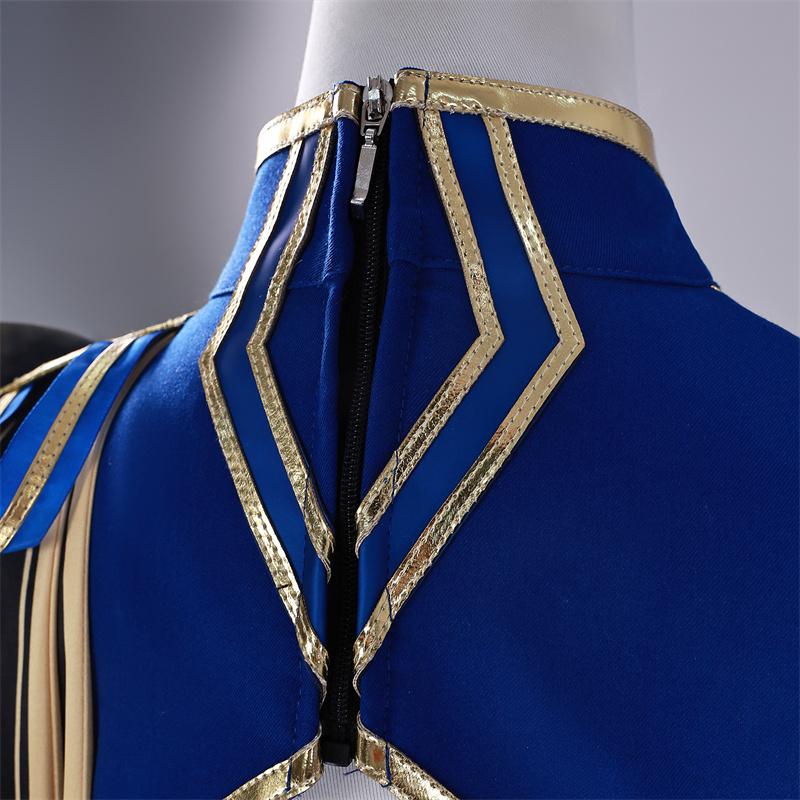 Game Fgo Linkage Honkai Star Rail Saber Cosplay Costume Blue White Women Dress Halloween Carnival Party Suit
