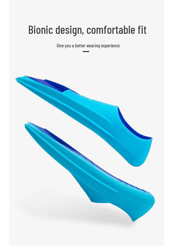 Unisex Silicone Swimming Fins for Adults & Kids - Ideal for Diving, Breaststroke, Freestyle Training