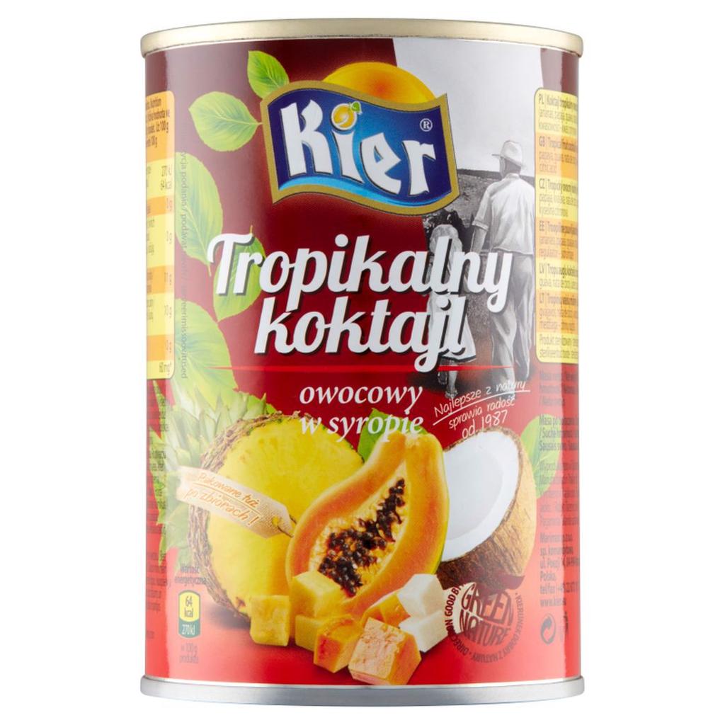 Kier Frullato di frutta tropicale in sciroppo 425 g