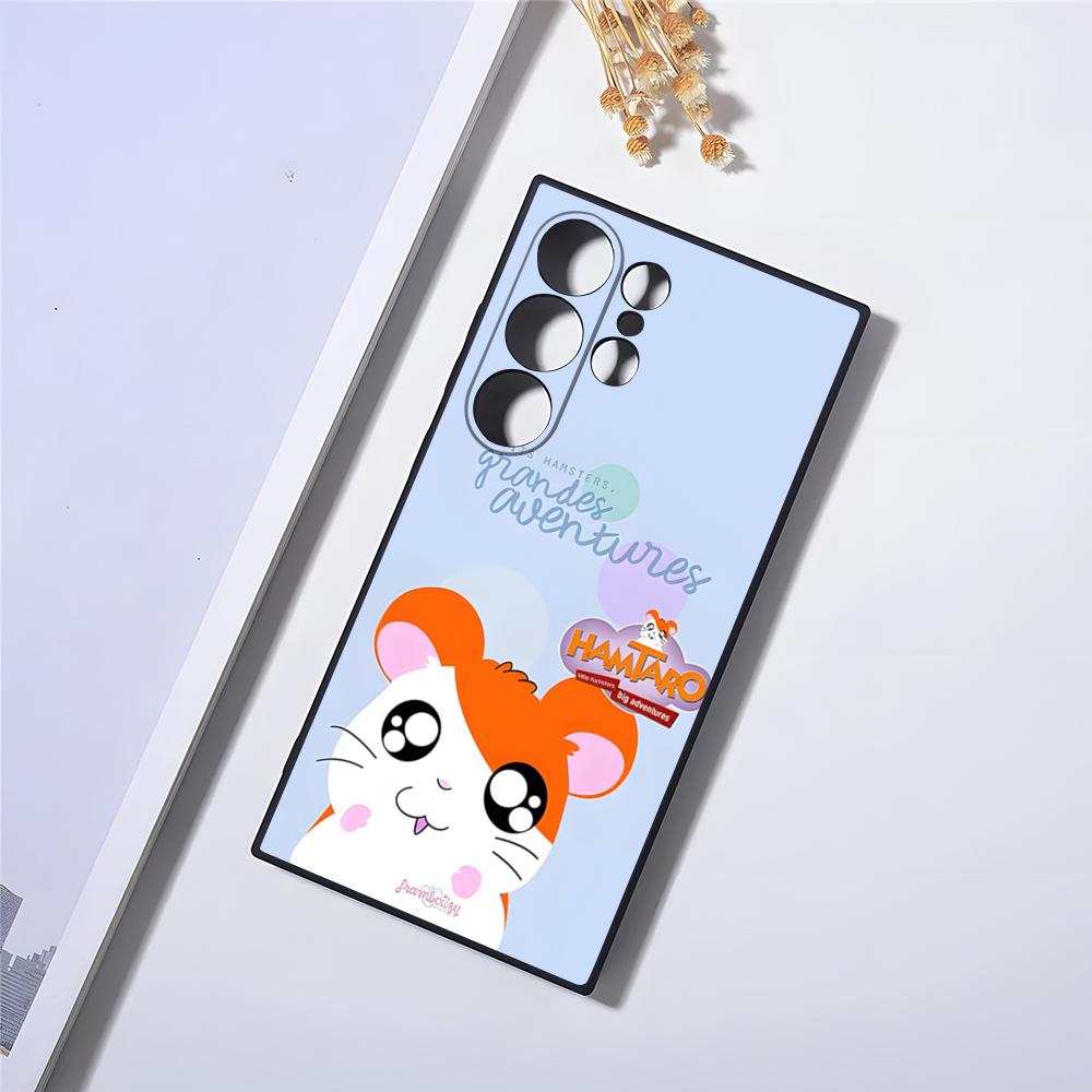 Hamtaro Cute Hamster Mouse Phone Case For Samsung S24 Ultra S23 Fe S22 S20 S21 Plus Galaxy A54 A34 A24 A53 Note 20 Cover
