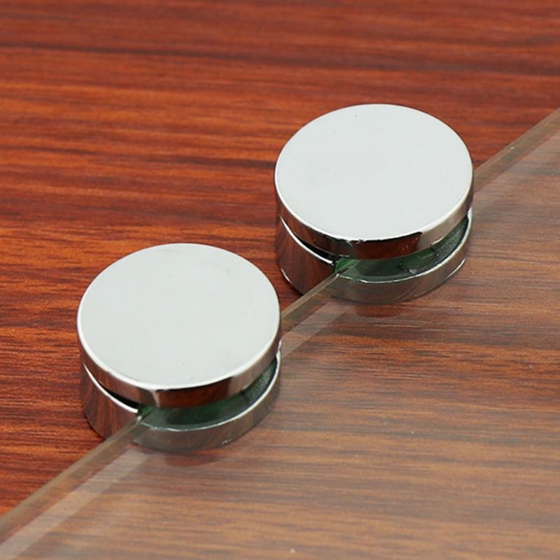 Placa de Publicidade Liga de Zinco Grampo de Vidro Clipe Fixo Banheiro Espelho Vidro Fixação Fixa Prateleira de Vidro Decorativa Fixadores