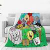 BFDI Animate Anime Überwurfdecke für das Sofa Battle for Dream Island Flauschige Weiche Plüschdecke Mehrere Größen für Alle Jahreszeiten