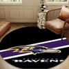Ravens Team Spirit Round mat, Anti-slip Circle Carpet Chair rug For livingroom,Bedroom, doormat home decor Gift Christmas Gifts