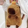 Capybara Plush Backpack - Korean Style Double Shoulder Bag