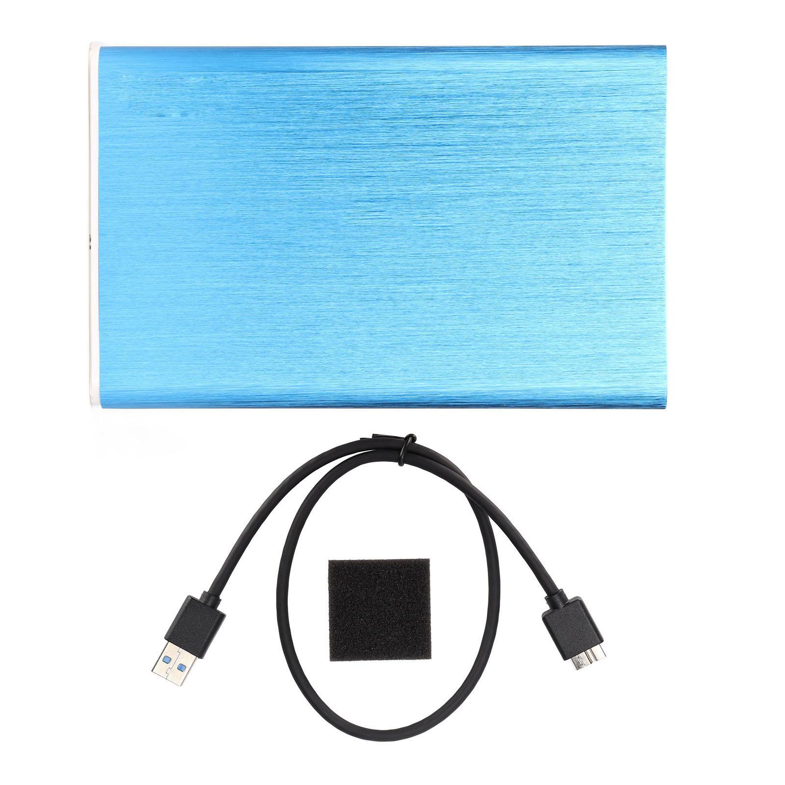 Mobile Hard Disk Box 2.5in SATA Serial Port Mechanical Fully Compatible Hard Disk EnclosureBlue  (Not Inclube Hard Disk) синий
