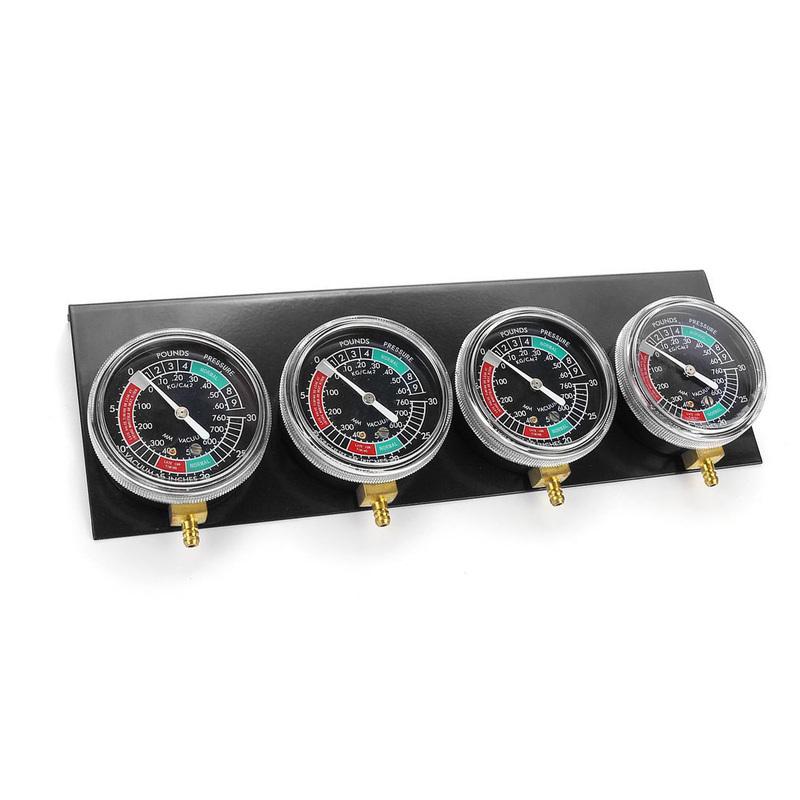 DTC2 Motorcycle Carburetor Synchronizer Vacuum Gauges Tool Carb Vacuum Gauge Balancer for Yamaha/Honda/Suzuki Black