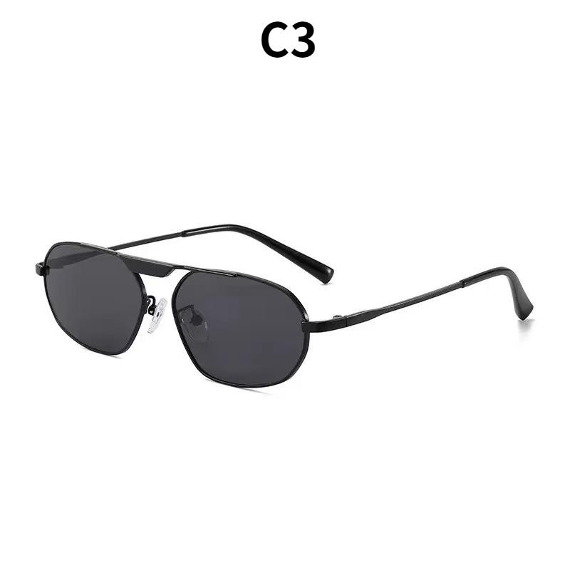 Women's sunglasses, single-beam oval sunglasses, retro sunglasses.