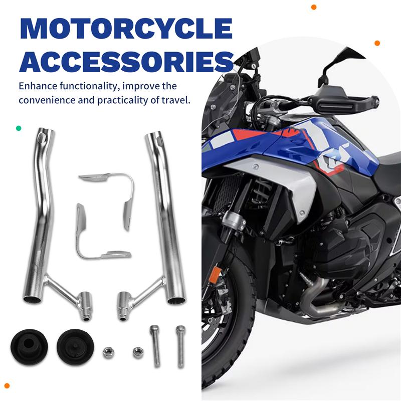L92A-Motorcycle Engine Protection Guard Bumper For BMW R1300GS Engine Protection Guard For BMW R1300GS серебряный