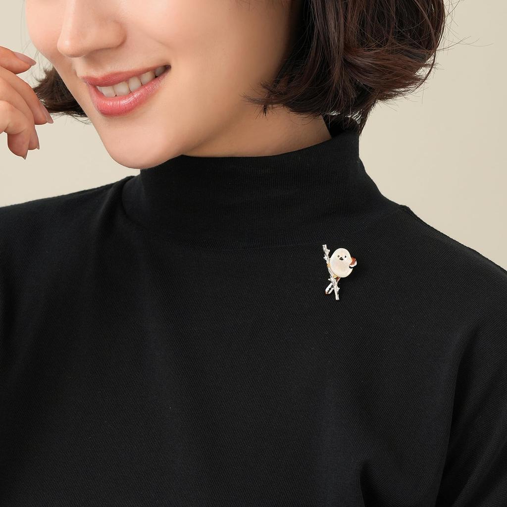 White pearl shell Shimaenaga brooch VBMV4790 MP [Vendome Boutique]