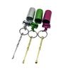 New style High Quality Medicine Box with Keychain Metal spoon Snuff bottle Aluminum Sealed Storage Portable Gifts for Men