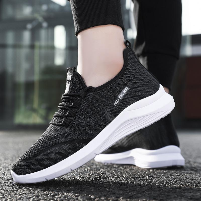 Sneakers Men's New Men's Shoes Sneakers Casual Breathable Running Shoes Trendy Mesh Shoes