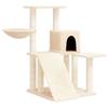 171660 vidaXL Cat Tree with Sisal Scratching Posts Cream 82 Cm