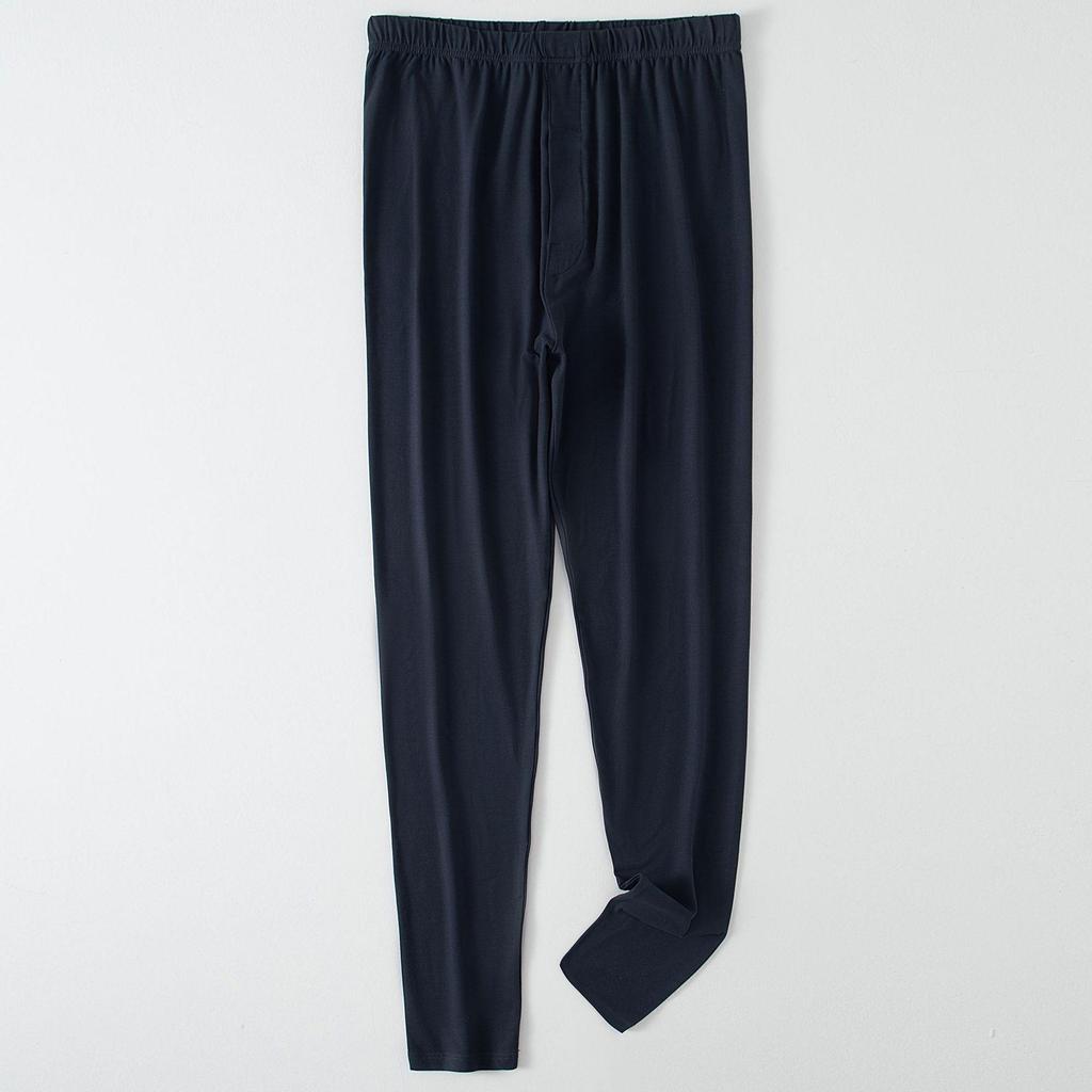 Men's Constant Temperature Cold-Proof Pajama Set - Long Sleeve & Pants, Comfortable, Thin, Warm Base Layer.