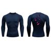 JOJO Print Compression Shirt for Men Gym Workout Running Tshirt Undershirts Baselayers Athletic Quick Dry Tees Tops Activewear