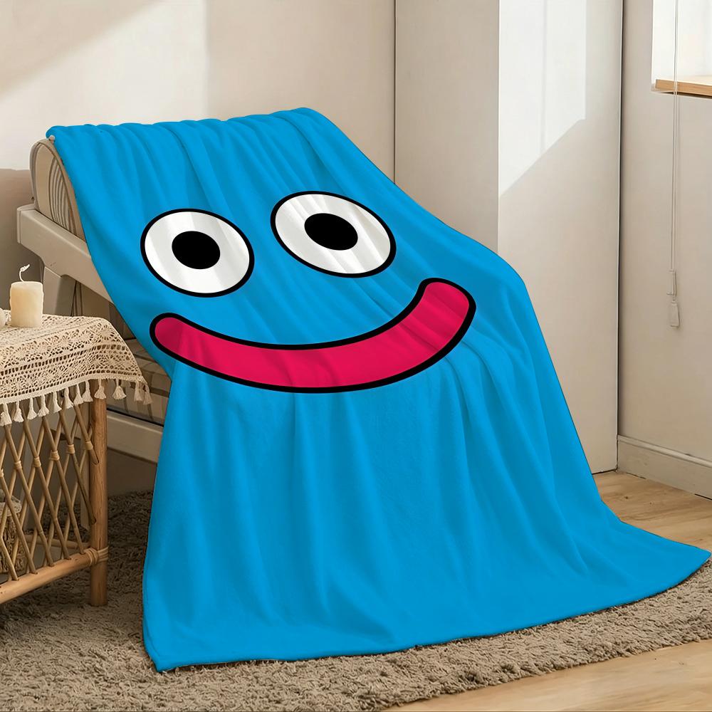 Slime MoriMori Dragon Quest Throw Lightweight 240g Flannel Blanket Soft Skin-friendly for Summer Cooling 75x90cm