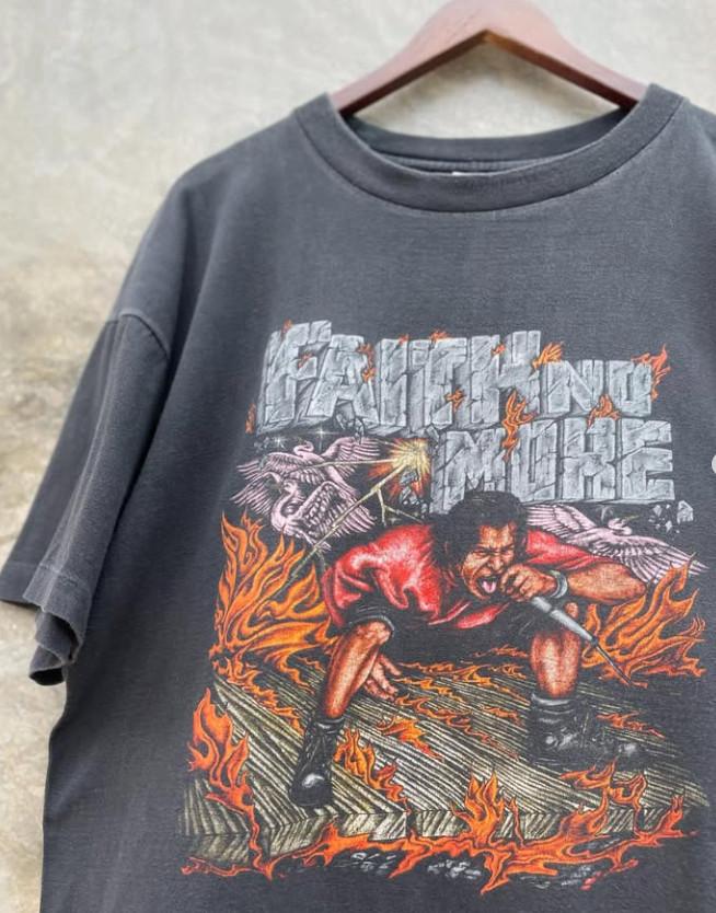 Rare Hot 90‘s Faith No More Band Music Black S to 5XL Tee Shirt
