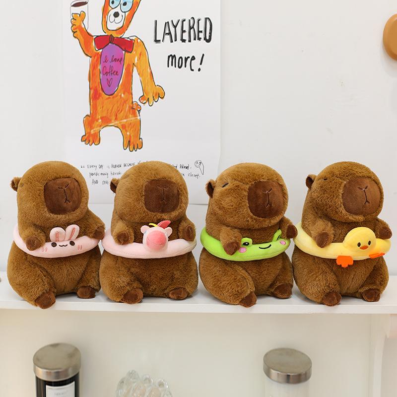 Nuovo salvagente capibara Kapibara peluche carino bambina giocattolo bambola bambola