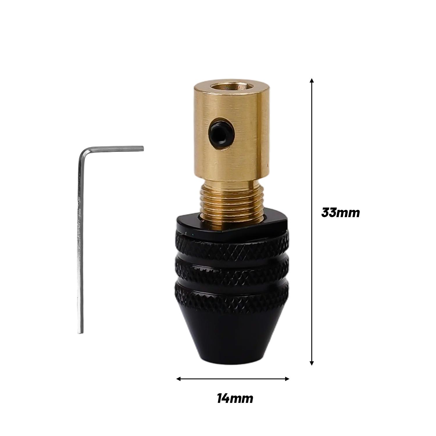 

Universal Small Chuck Electronic Drill Bits with Wrench Multifunction Micro Electric Brass Drill Tools Woodworking Fixture Clamp