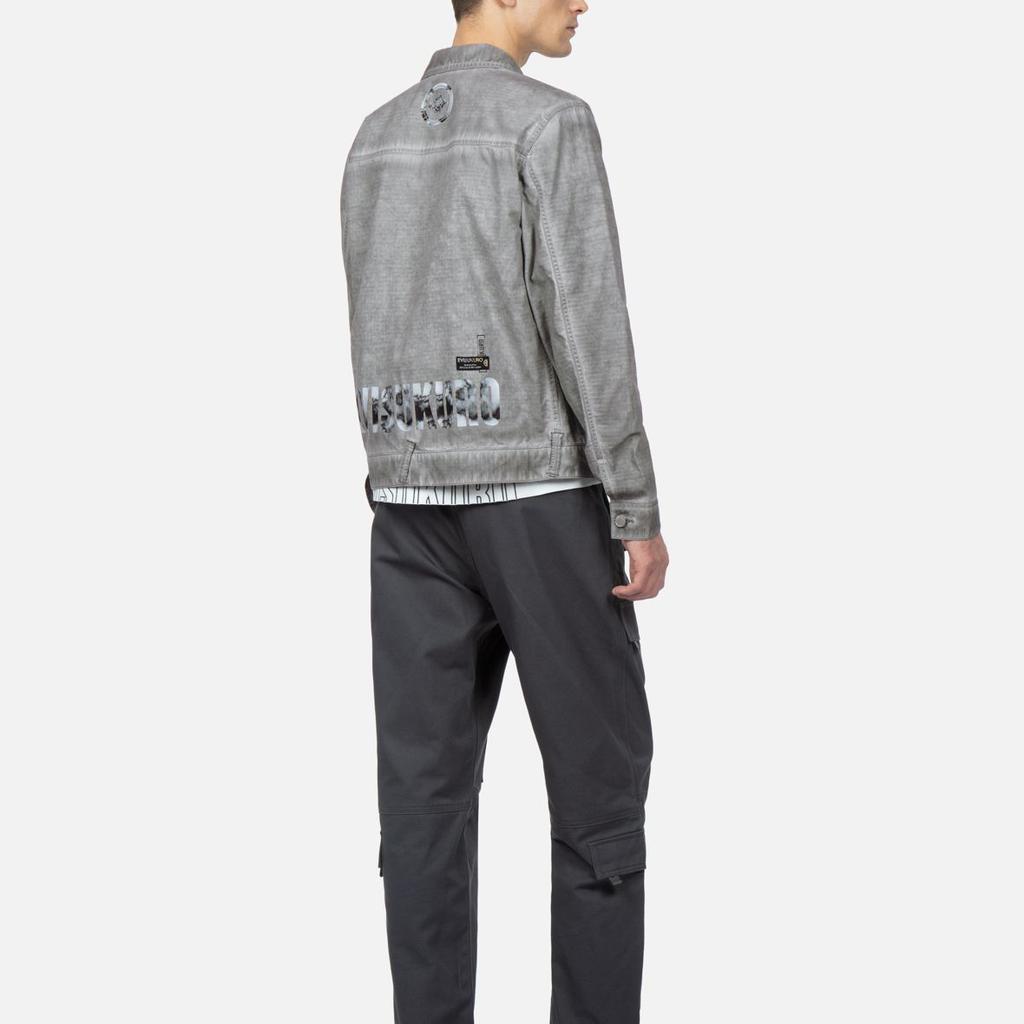 EVISU Jackets Men's Light Gray Lapel Moderate Other 2ESGNM3JK746XXCT