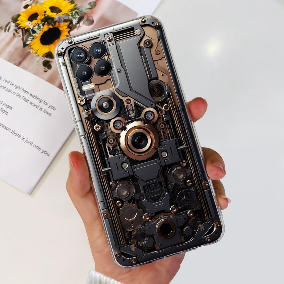 For Realme 8 8i 8Pro 4G 5G Phone Case Clear Soft TPU Silicone Back Cover Cool Cartoon Girly Bumper On Realme8 8 Pro Slim Coques