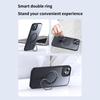 For iPhone 15 Case Dual Magnet Rings TPU+PC Phone Back Cover Kickstand Shell Compatible with MagSafe
