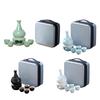 Ceramic Sake Set Cups with Warmer Warming Bowl Creative with Travel Bag Sake Bottle 4 Cups Wine Decanter Ceramic Drinkware