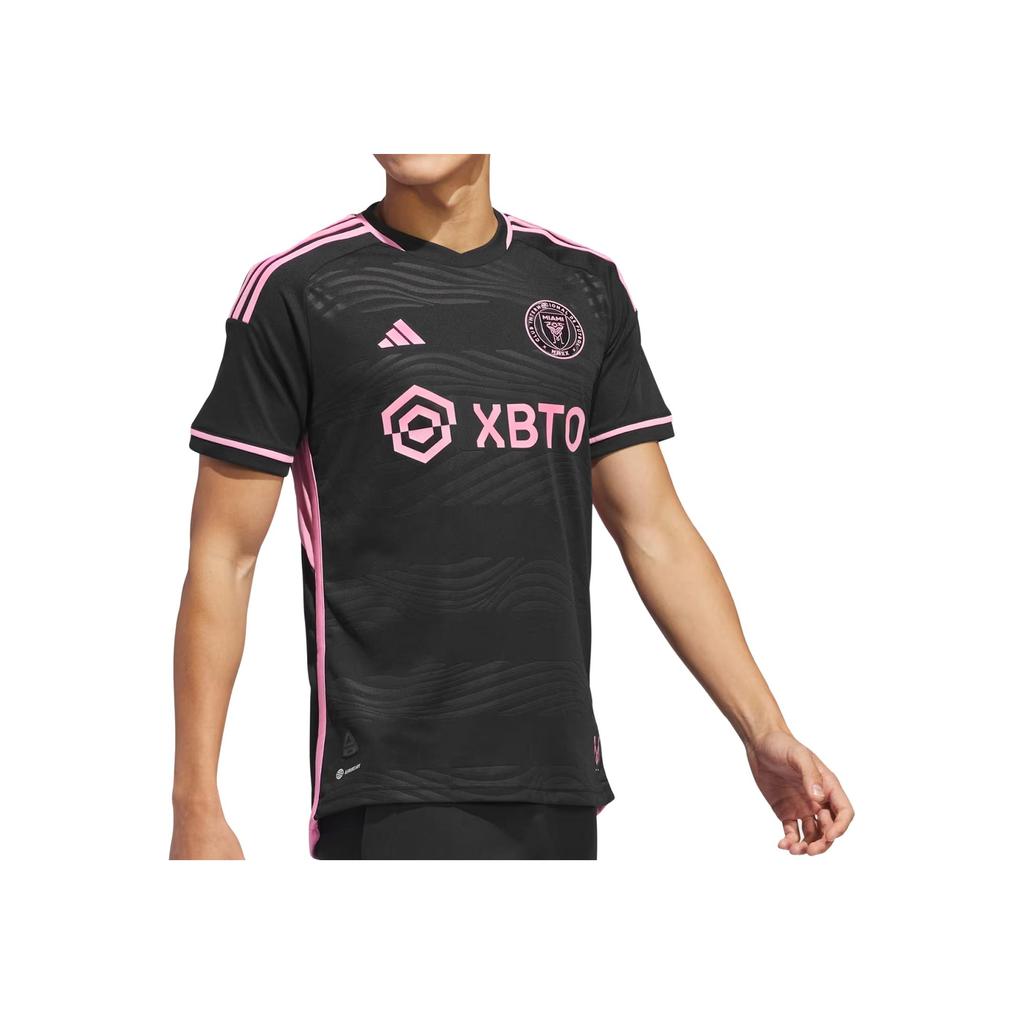 adidas Inter Miami CF Lionel Messi 23/24 Away Authentic Jersey Black Men Streetwear JE9700