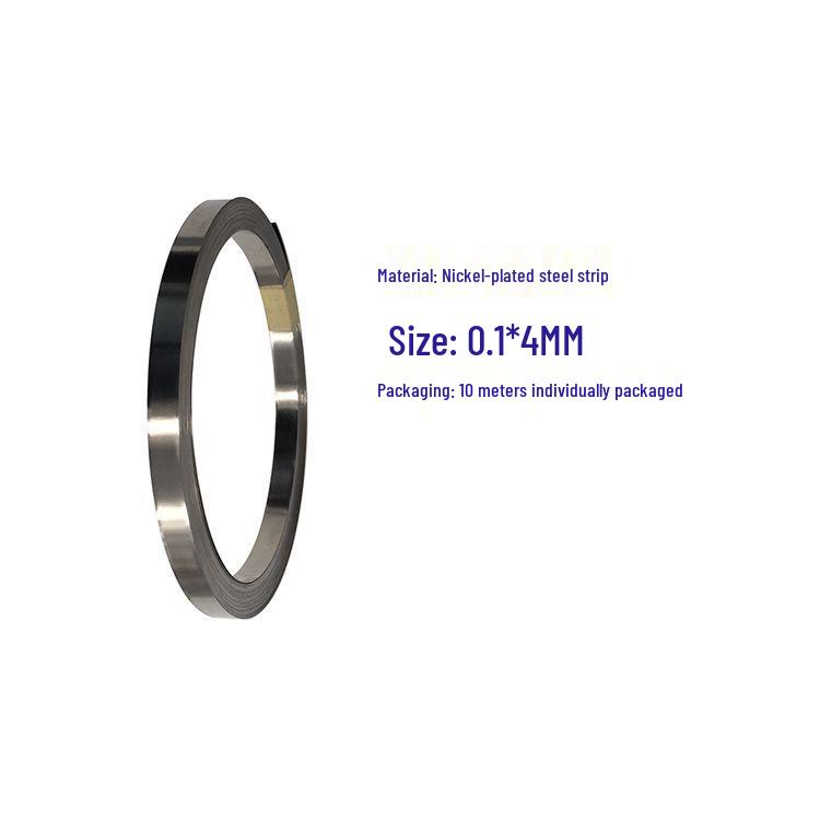 10m Single Strand Nickel Strip (0.1mm) & 0.15mm Spot Welding Nickel-Steel Strip for Battery Connection